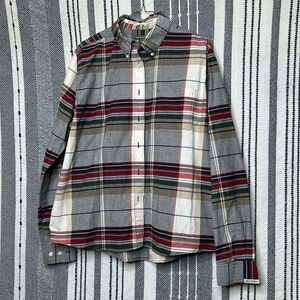 Mens Vintage Rockies Western Flannel Button Up